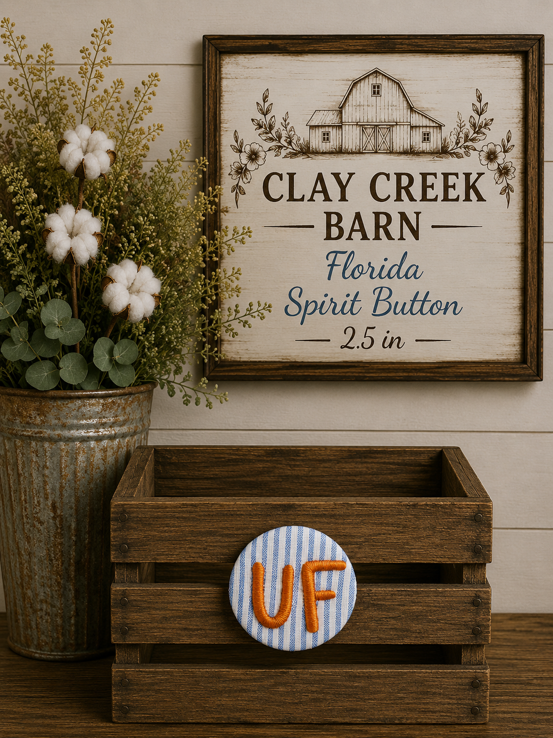 UF Embroidered Spirit Button
